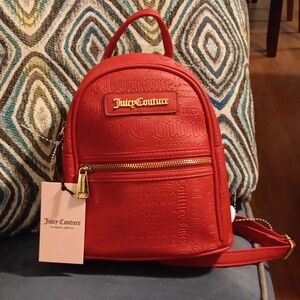 Juicy Couture Mini Backpack Red - Brand new